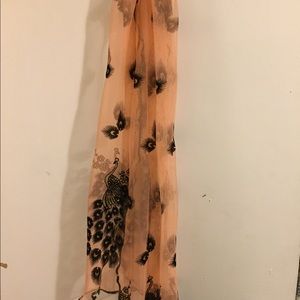 Peacock scarf